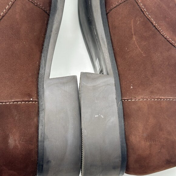 VTG DIBA Womens 9.5 Brown Lace Up Oxford Nubuck Style Upper 1.25 Inch Heel Shoes - Picture 5 of 12